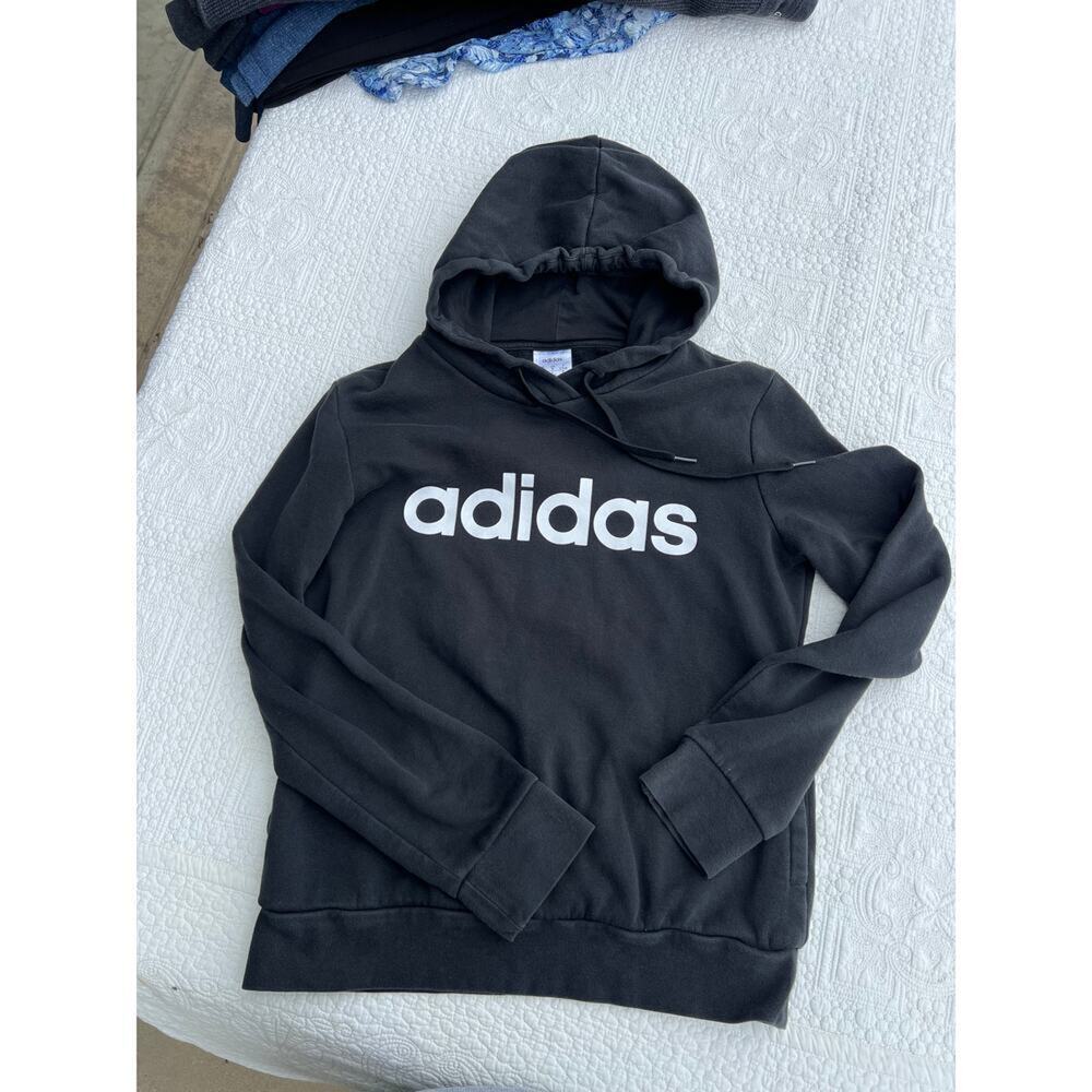 Adidas Black Hoodie Sweatshirt, Women's size S